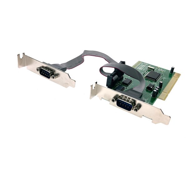 Контроллер PCI to 2 RS232 порт /2 COM/SERIAL port/, ASIX MCS9835, FG-PIO9835L-2S-01-BU01, low profile Espada