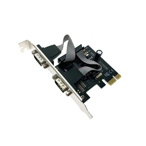 Контроллер PCI-E to 2 RS232 порт /2 COM/SERIAL port/, chip MCS9922, FG-EMT03C-1-BU01, Espada, oem