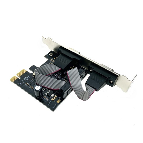 Контроллер PCI-E to 2 RS232 порт /2 COM/SERIAL port/, chip MCS9922, FG-EMT03C-1-BU01, Espada, oem