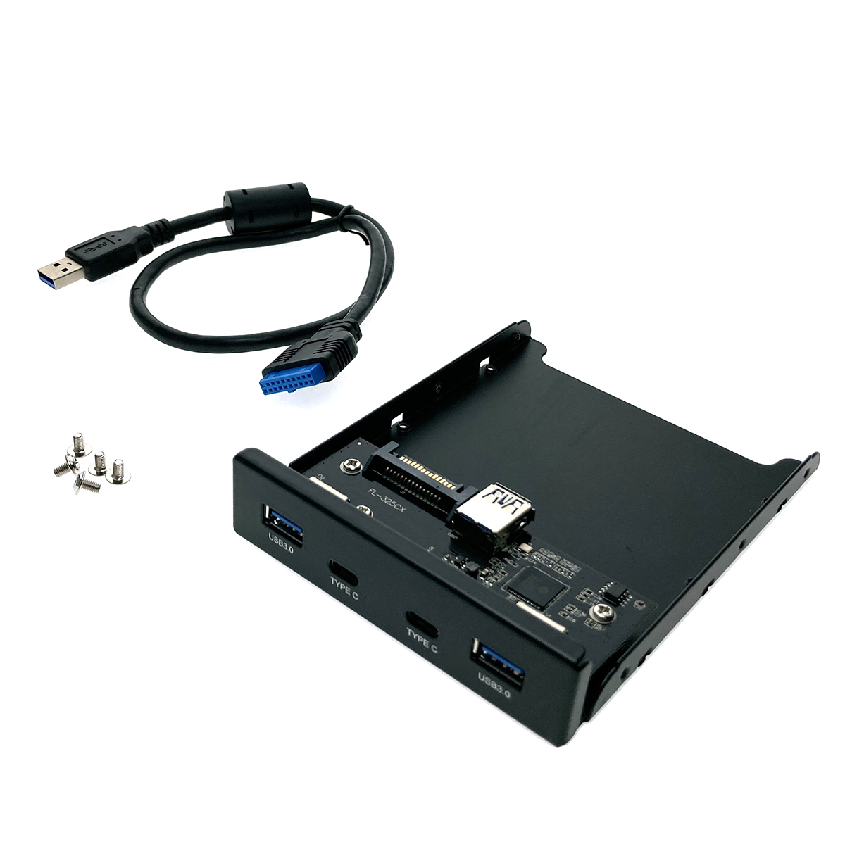 Планка на переднюю панель 2 порта USB 3.0 type C и 2 порта USB 3.0, Espada EFL5001
