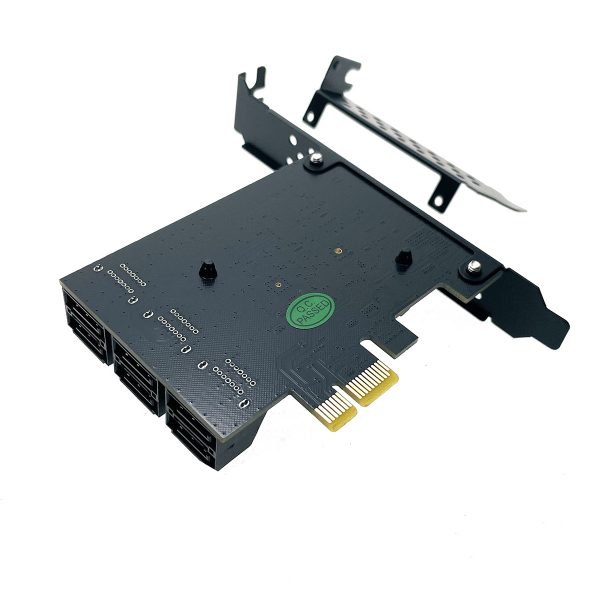 Контроллер PCI-Ex1 v2.0 6 x SATA 3.0 (6Gb/s), чип Marvell 9215+ASM1093, модель PCIe6SATAMar Espada