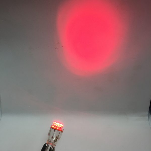 Автомобильная безцокольная светодиодная лампа T13, с 6 светодиодами, Espada W2.2x13D красная
