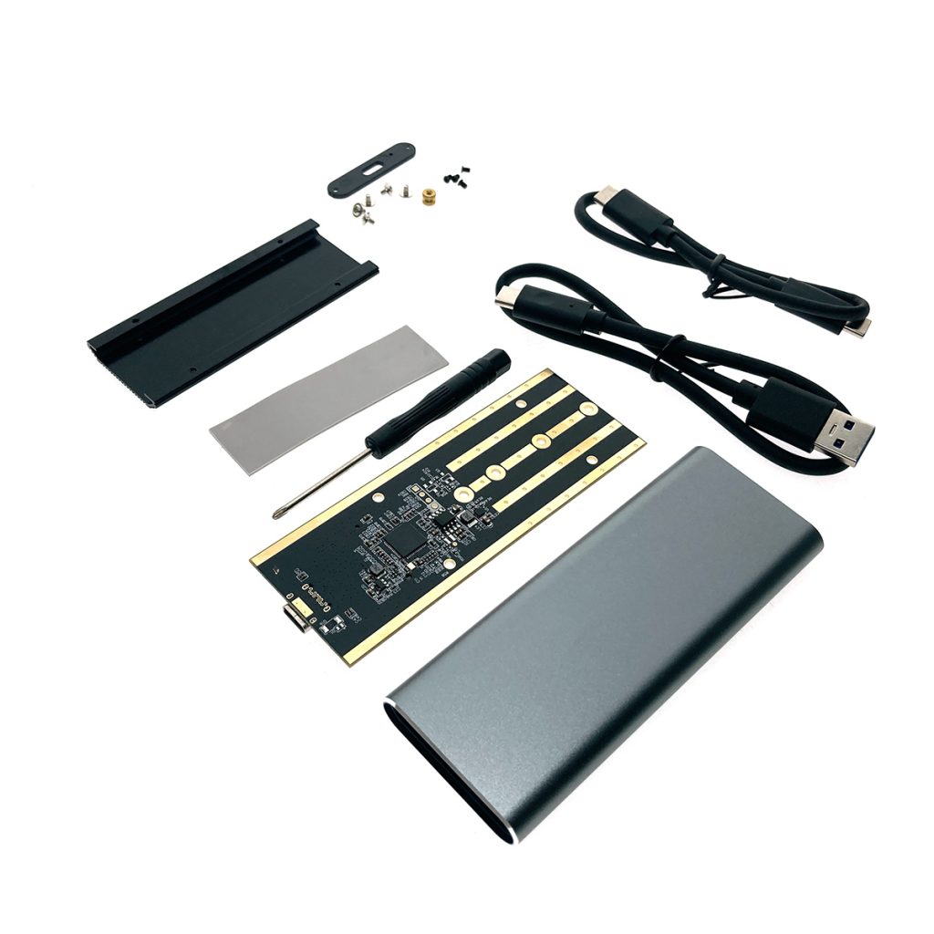 Внешний корпуc USB3.1 для M.2 nVME SSD, key M, модель USBnVME3 ver2, Espada