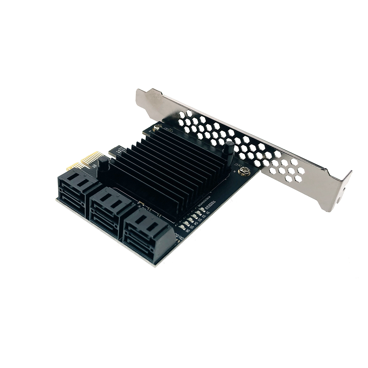 Контроллер PCI-E, SATA3 6 портов, чип Mar9215+ASM1093, модель PCIe6SATAMar, Espada