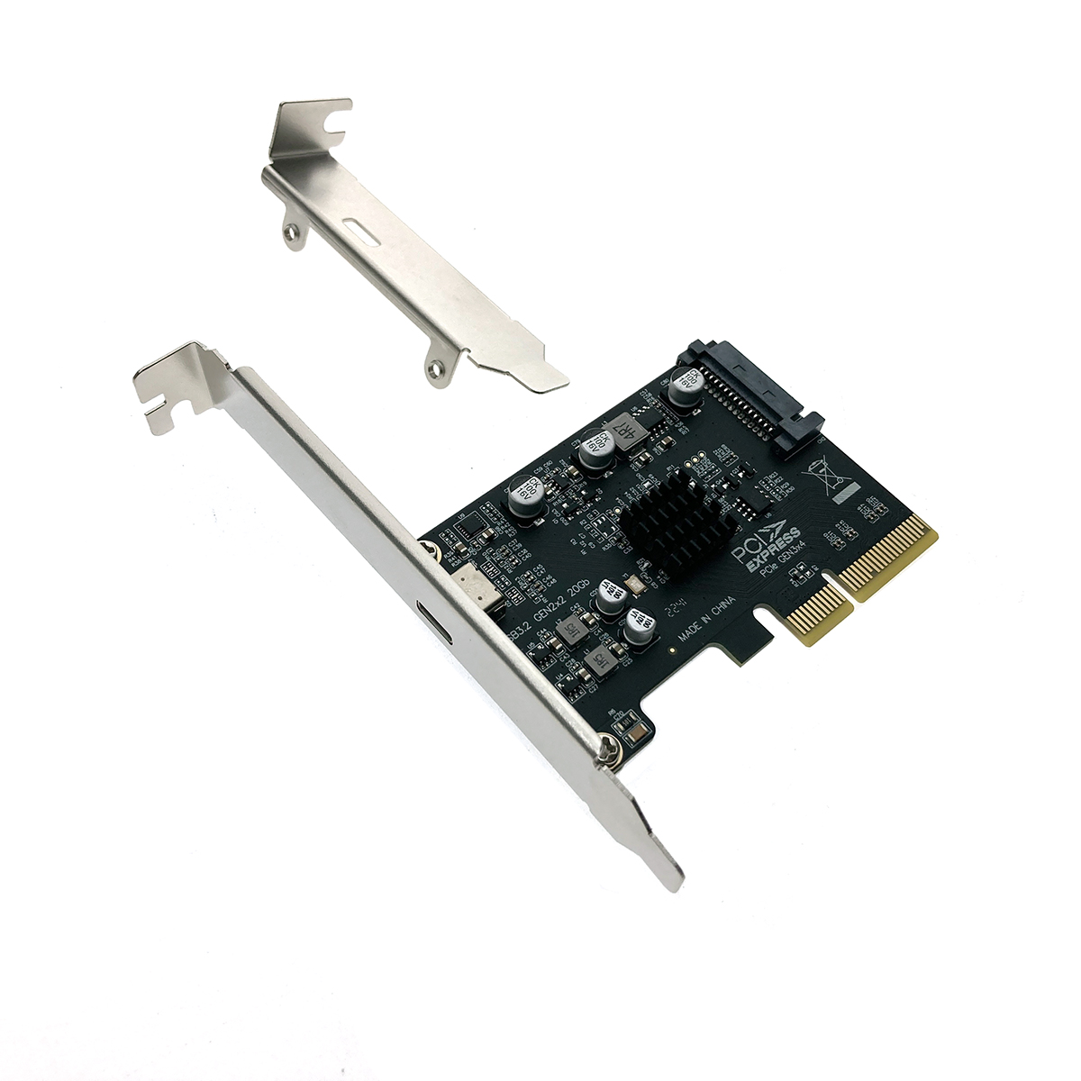 Контроллер PCI-E, USB 3.2 Gen2x2 20Gbps Type-C, модель PCIeUASM3242, Espada