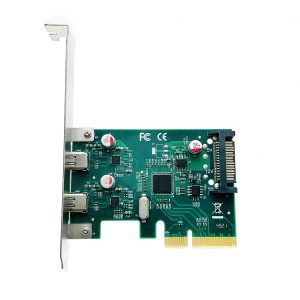 Контроллер PCI-E to 2 порта USB 3.1 Gen2 Type-C, 10Gbps чип ASM1142, PCIeUASM1142 Espada