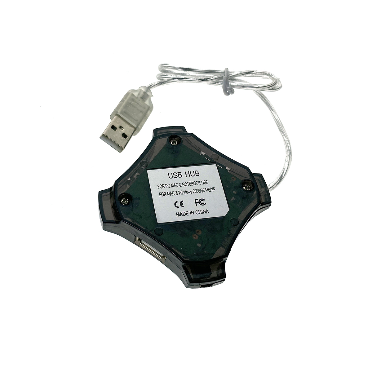 Разветвитель USB 2.0 - 4 порта, Eh420, черный, длина кабеля 60см, хаб Espada