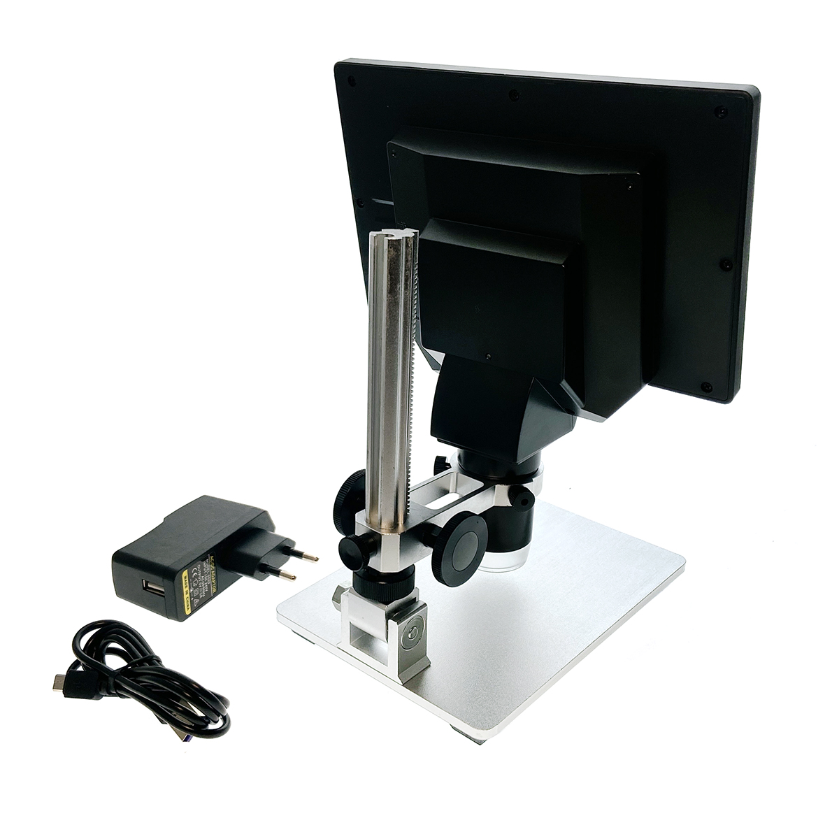 Цифровой микроскоп E-G1200A USB Espada, 12 Мп с дисплеем и подставкой