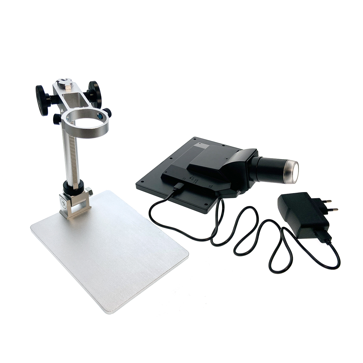 Цифровой микроскоп E-G1200A USB Espada, 12 Мп с дисплеем и подставкой
