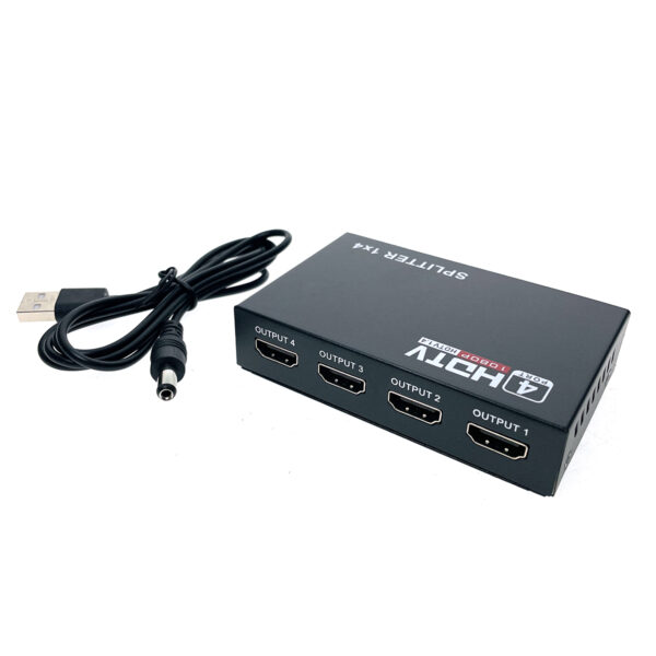 HDMI разветвитель 1x4 с усилителем до 30м Espada EDH12 v1.4 4K@30hz