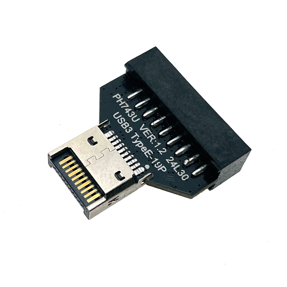 Переходник с материнской платы USB type E male на 19pin male, E20mm, Espada Переходник с материнской платы USB type E male на 19pin male, E20mm, Espada