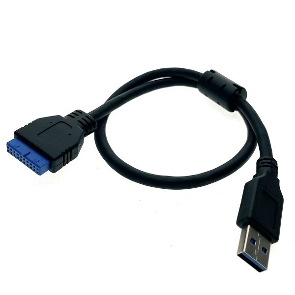 Кабель переходник с материнской платы 20PIN F на USB2.0, Ecab50, 50см, Espada