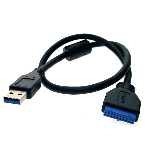 Кабель переходник с материнской платы 20PIN F на USB2.0, Ecab50, 50см, Espada